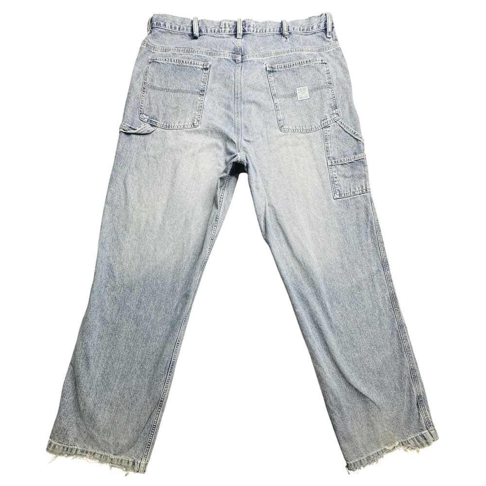 VINTAGE Express Jeans Mens 40x34 Light Wash Carpenter‎ Y2K Precision Fit 00s